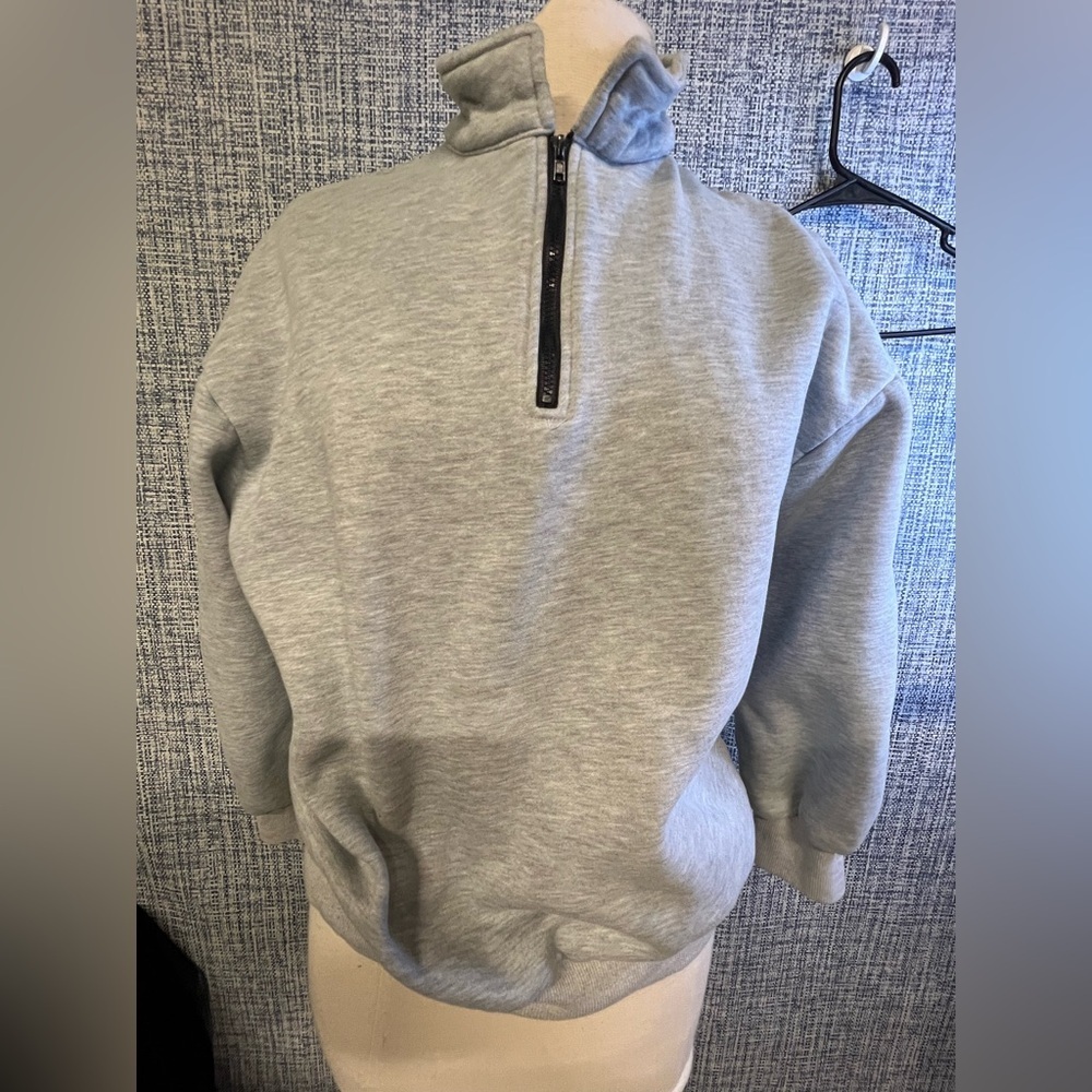 Gray Half-Zip Sweater - Picture 2 of 3